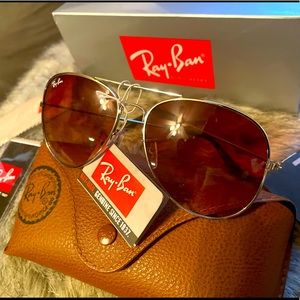 Ray Ban SunGlasses  with Carrying case, box, and tags.